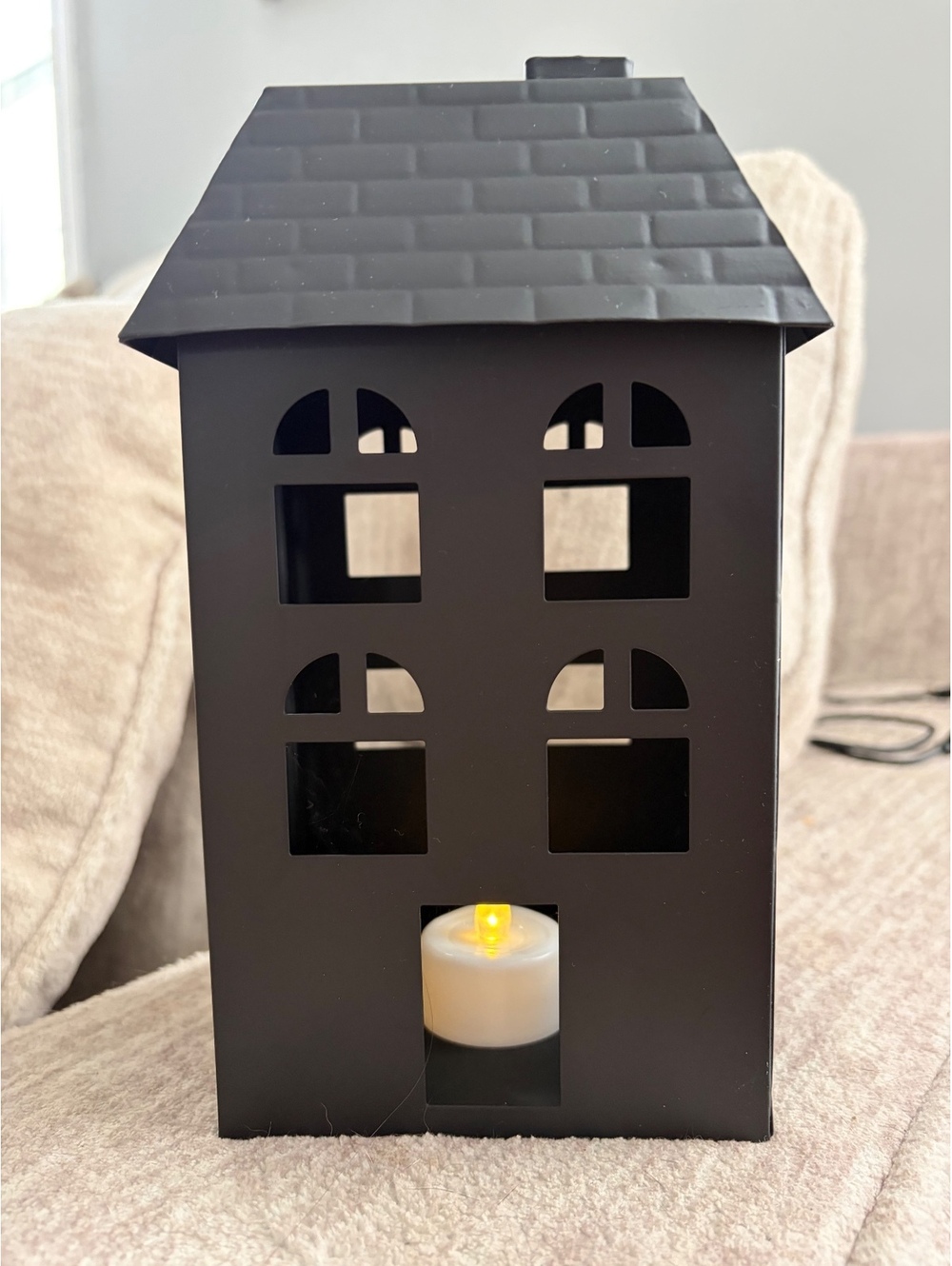 NWT Haunted House Halloween Lantern Decoration